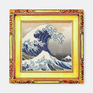 Die große Welle vor Kanagawa, von Hokusai, Fine Ar Magnet