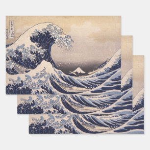 Die große Welle vor Kanagawa von Hokusai Geschenkpapier Set