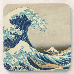 Die große Welle vor Kanagawa von Hokusai Kunst Getränkeuntersetzer