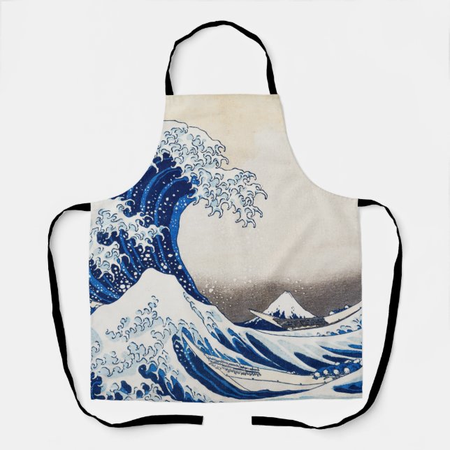 Die große Welle vor Kanagawa von Hokusai Kunst Schürze (Vorderseite)