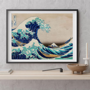 Die große Welle vor Kanagawa von Katsushika Hokusa Poster