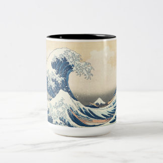Die große Welle vor Kanagawa Zweifarbige Tasse