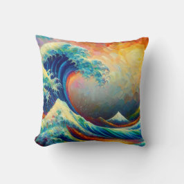 Die Große Welle, Wave off Kanagawa v4 Kissen