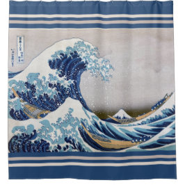 Die große Welle weg von Kanagawa - 神奈川沖浪裏 Duschvorhang