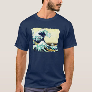 Die große Welle weg von Kanagawa (神奈川沖浪 T-Shirt