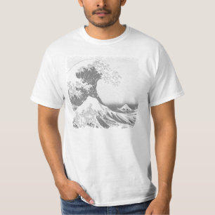 Die große Welle weg von Kanagawa (神奈川沖浪 T-Shirt