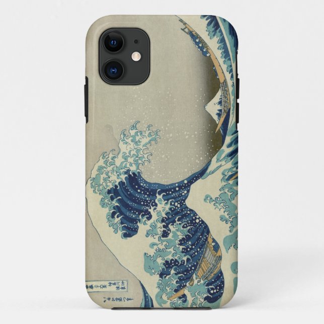 Die große Welle weg von Kanagawa Case-Mate iPhone Hülle (Rückseite)
