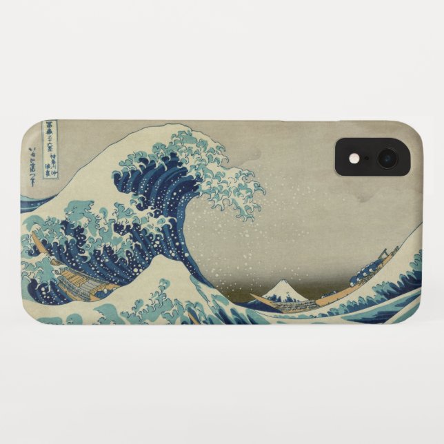 Die große Welle weg von Kanagawa Case-Mate iPhone Hülle (Rückseite (Horizontal))