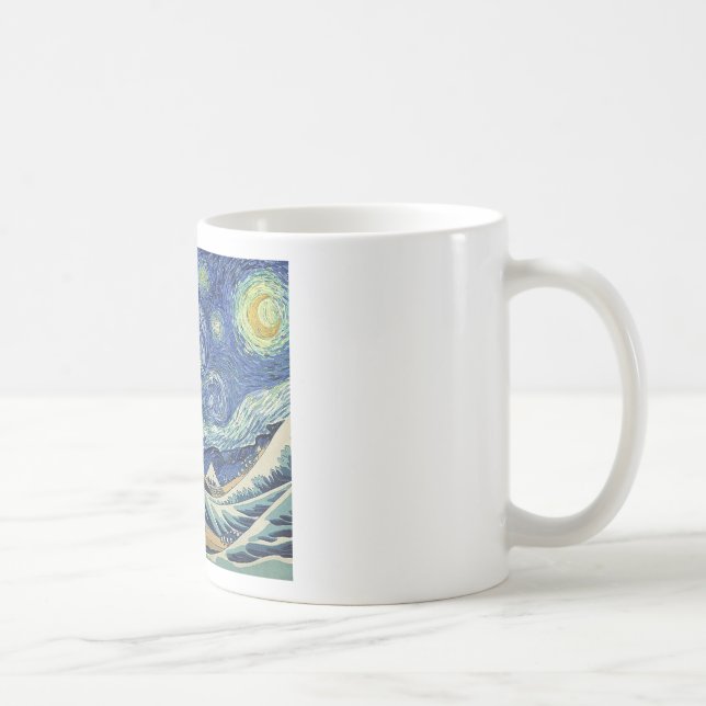 Die große Welle weg von Kanagawa - die Kaffeetasse (Rechts)