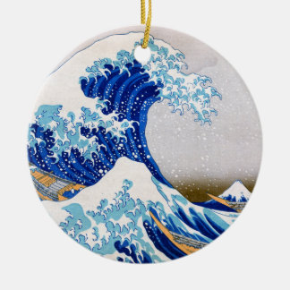 Die große Welle weg von Kanagawa, Hokusai Keramikornament