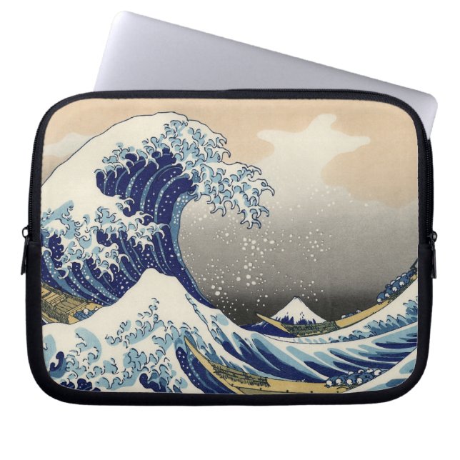 Die große Welle weg von Kanagawa, Hokusai Laptopschutzhülle (Vorderseite)