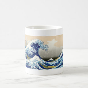 Die große Welle weg von Kanagawa Katsushika Kaffeetasse