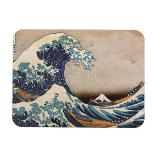 Die große Welle weg von Kanagawa Magnet