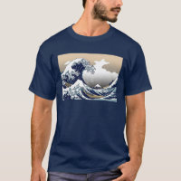Die große Welle weg von Kanagawa-Shirt