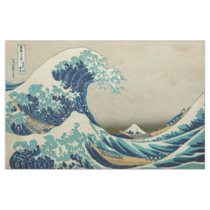 Die große Welle weg von Kanagawa Stoff