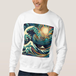 Die große Welle, Welle von Kanagawa v1 Sweatshirt