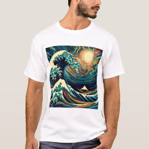 Die große Welle, Welle von Kanagawa v1 T-Shirt