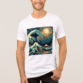 Die große Welle, Welle von Kanagawa v1 Tri-Blend Shirt