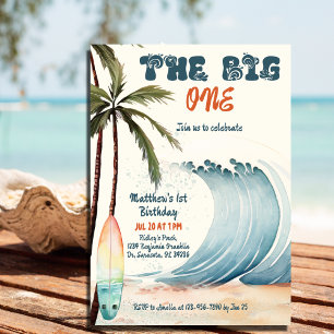 Die große Welle zum Geburtstag - Big Wave Geburtst Einladung