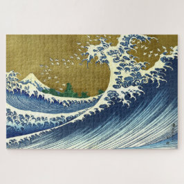 Die große Wellenfarbe | Hokusai | Puzzle