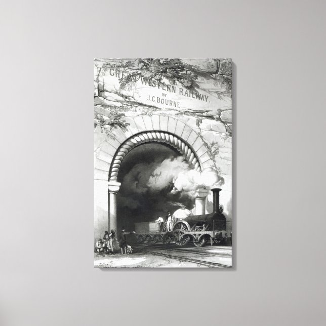 Die Große Western-Bahn, 1846 Leinwanddruck (Vorderseite)
