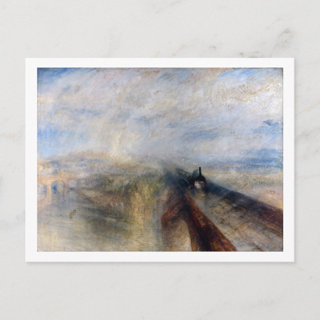 Die Große Western-Bahn, William Turner, 1844 Postkarte (Vorderseite)
