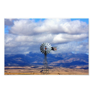 Die große Windmühle des Westerns Fotodruck