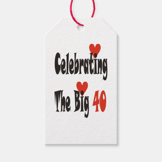 Die großen 40 geschenkanhänger (Vorderseite)