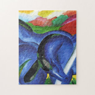 Die großen blauen Pferde von Franz Marc Puzzle