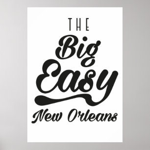 Die großen, einfachen New Orleans Poster