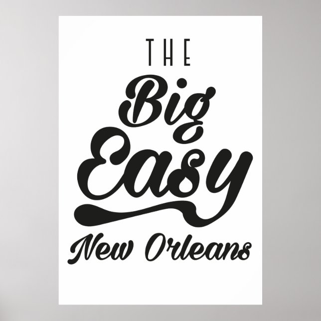 Die großen, einfachen New Orleans Poster (Vorne)