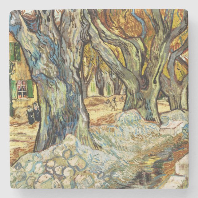 Die großen Flugzeug von Vincent Van Gogh Steinuntersetzer (Vorderseite)