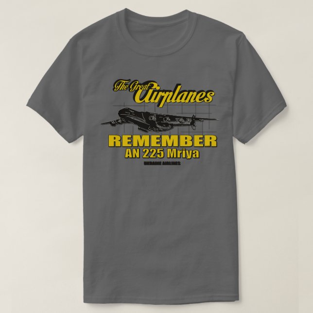 Die großen Flugzeuge AN225 Mriya T-Shirt (Design vorne)