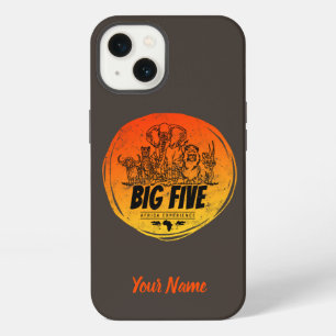 Die großen Fünf der Afrika-Safari Vintage-Elefant, iPhone 13 Hülle