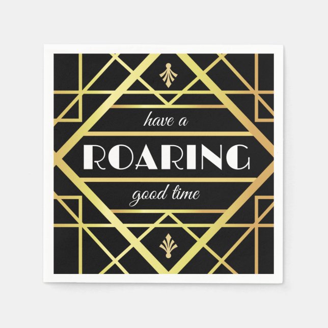 Die Großen "haben gute Zeiten" Serviette (Vorderseite)