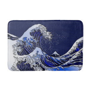 Die großen Hokusai Badematte
