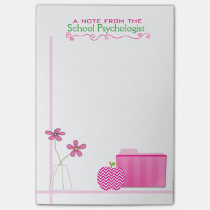 Die großen modernen Post-It des Schulpsychologen Post-it Klebezettel