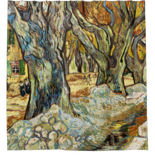Die großen Platanen von Vincent Van Gogh Duschvorhang