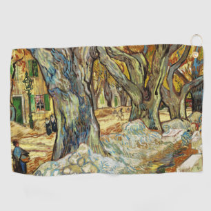 Die großen Platanen von Vincent Van Gogh Golfhandtuch