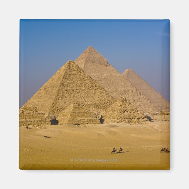 Die großen Pyramiden von Gizeh, Ägypten Magnet (Vorne)