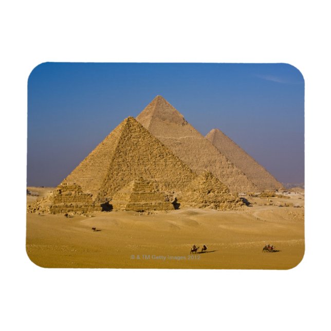 Die großen Pyramiden von Gizeh, Ägypten Magnet (Horizontal)
