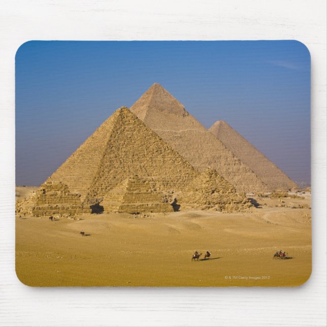 Die großen Pyramiden von Gizeh, Ägypten Mousepad (Vorne)
