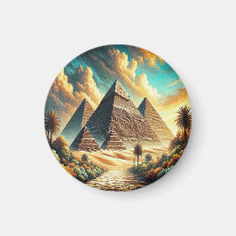 Die großen Pyramiden von Gizeh Ägypten reisen Magnet
