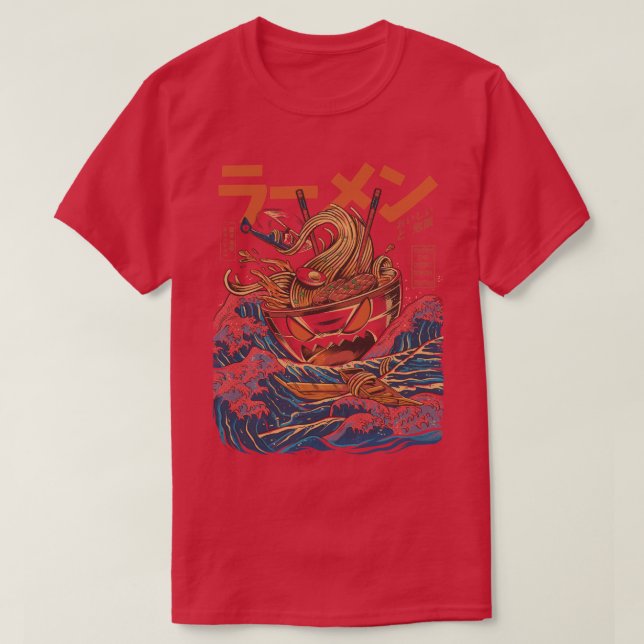 Die großen Ramen von Kanagawa T-Shirt (Design vorne)