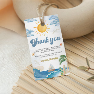 Die großen Retro-Surf-Accessoire-Geschenkanhänger Geschenkanhänger