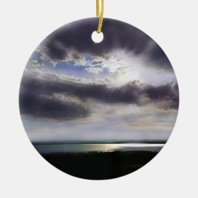 Die großen Seen, keine Haie - kein Salz - keine So Keramikornament (Vorne)