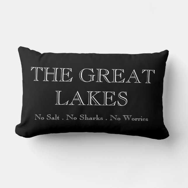 Die großen Seen Lendenkissen (Vorderseite)