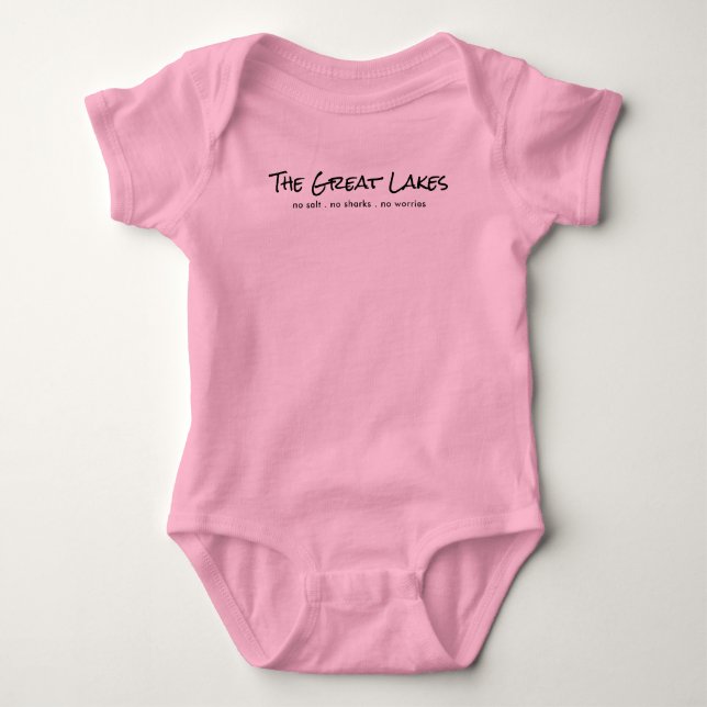 Die Großen Seen - Spaß Baby Strampler (Vorderseite)