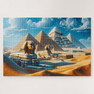Die großen Sphinx- und Gizeh-Pyramiden Puzzle