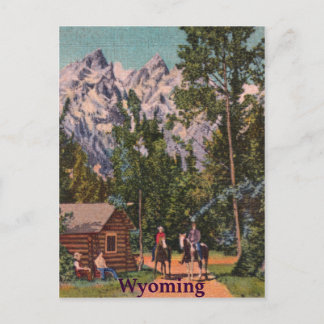 Die großen Tetons - Wyoming Postkarte